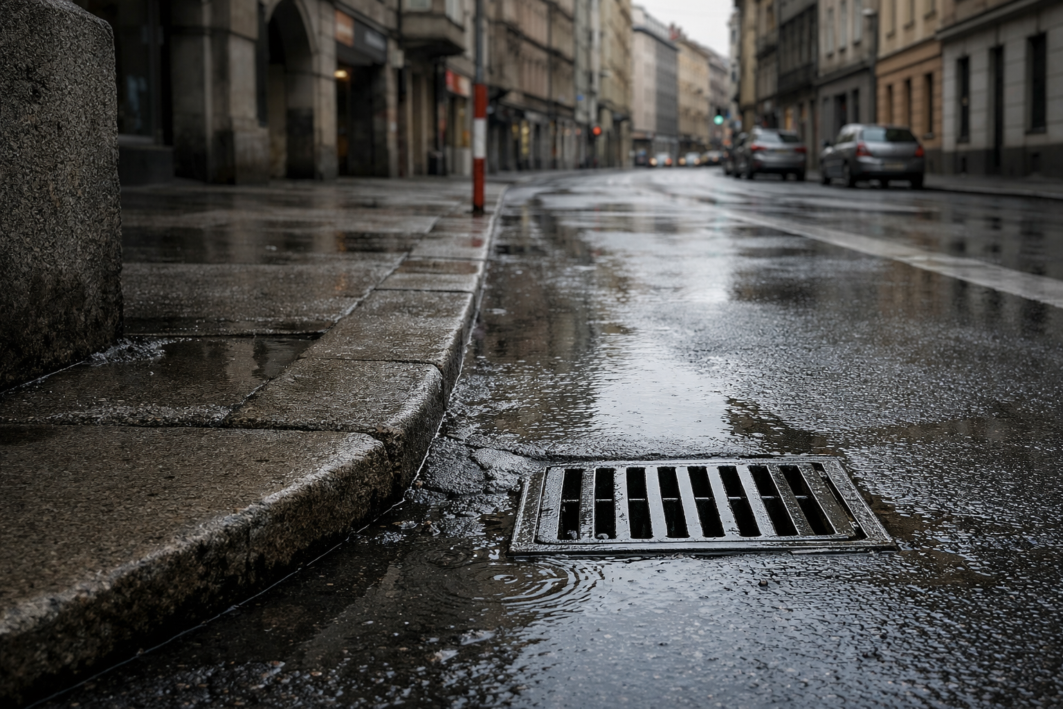 Déšť ve městě a městské prostředí