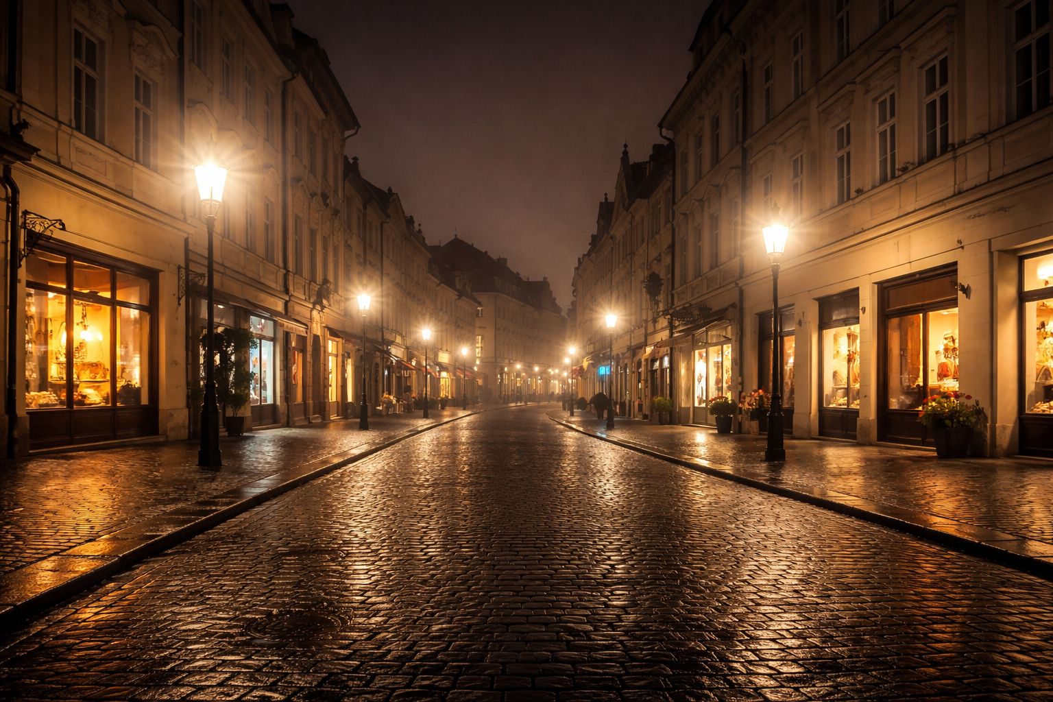 Noční město a světelný smog